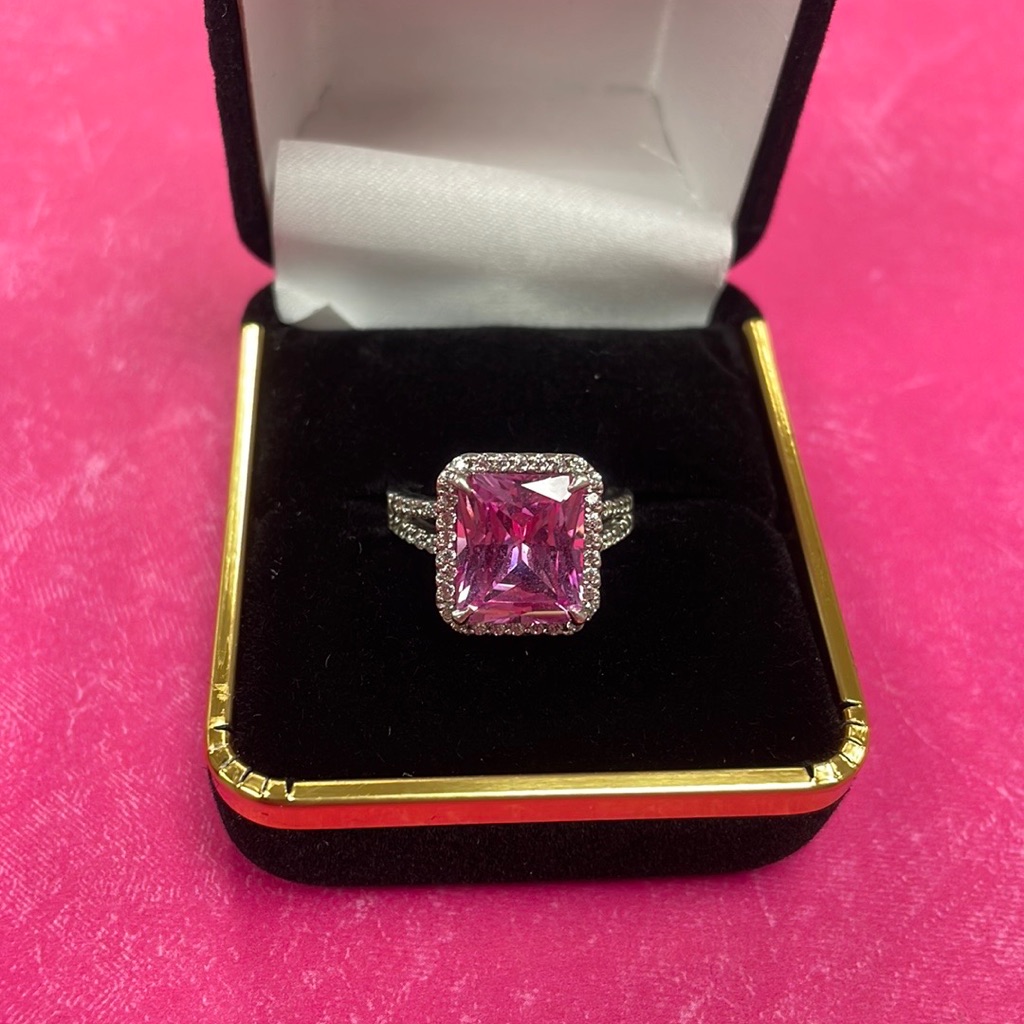 Pink Topaz Ring